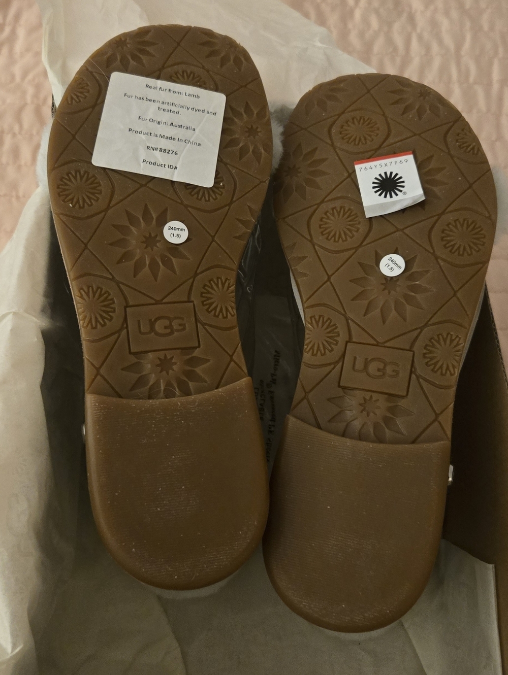 NEW IN BOX! RARE! UGG FLUFF SPRINGS SANDALS IN AGAVE GLOW (MINT GREEN) US SIZE 7 - Picture 3 of 5